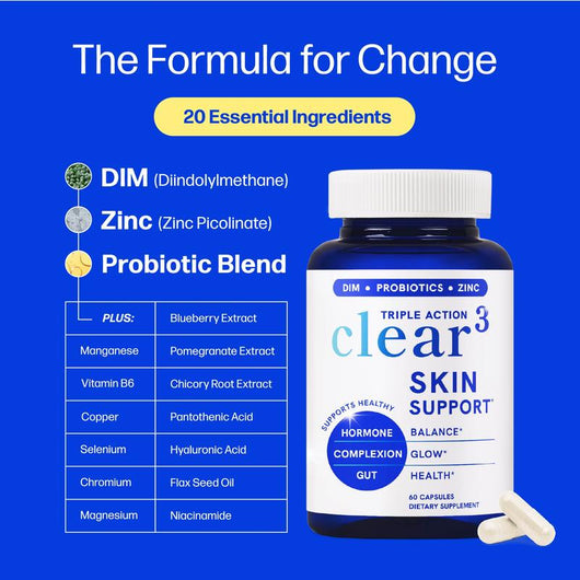3-In-1 Clear Skin Hormonal Acne Capsules