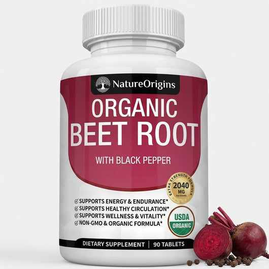 NatureOrigins Organic Beet Root Capsules